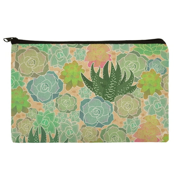 Hyuniture Storage Bag Blue Cactus Pattern Rectangular Large Capacity Pencil Case Organizer Bags for Women Pouch Bag Hyuniture Storage Bag Blue Cactus Pattern Rectangular Large Capacity Pencil Case Organizer Bags for Women Pouch Bag